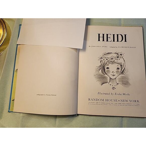 Heidi by Johanna Spyri Adapted by Florence Hayes 1946 Ages 5 to 9 Hardback - Picture 3 of 10
